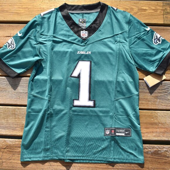 New! Jalen Hurts Philadelphia Eagles Green Football Jersey Adult Men's Sizes - Picture 2 of 2